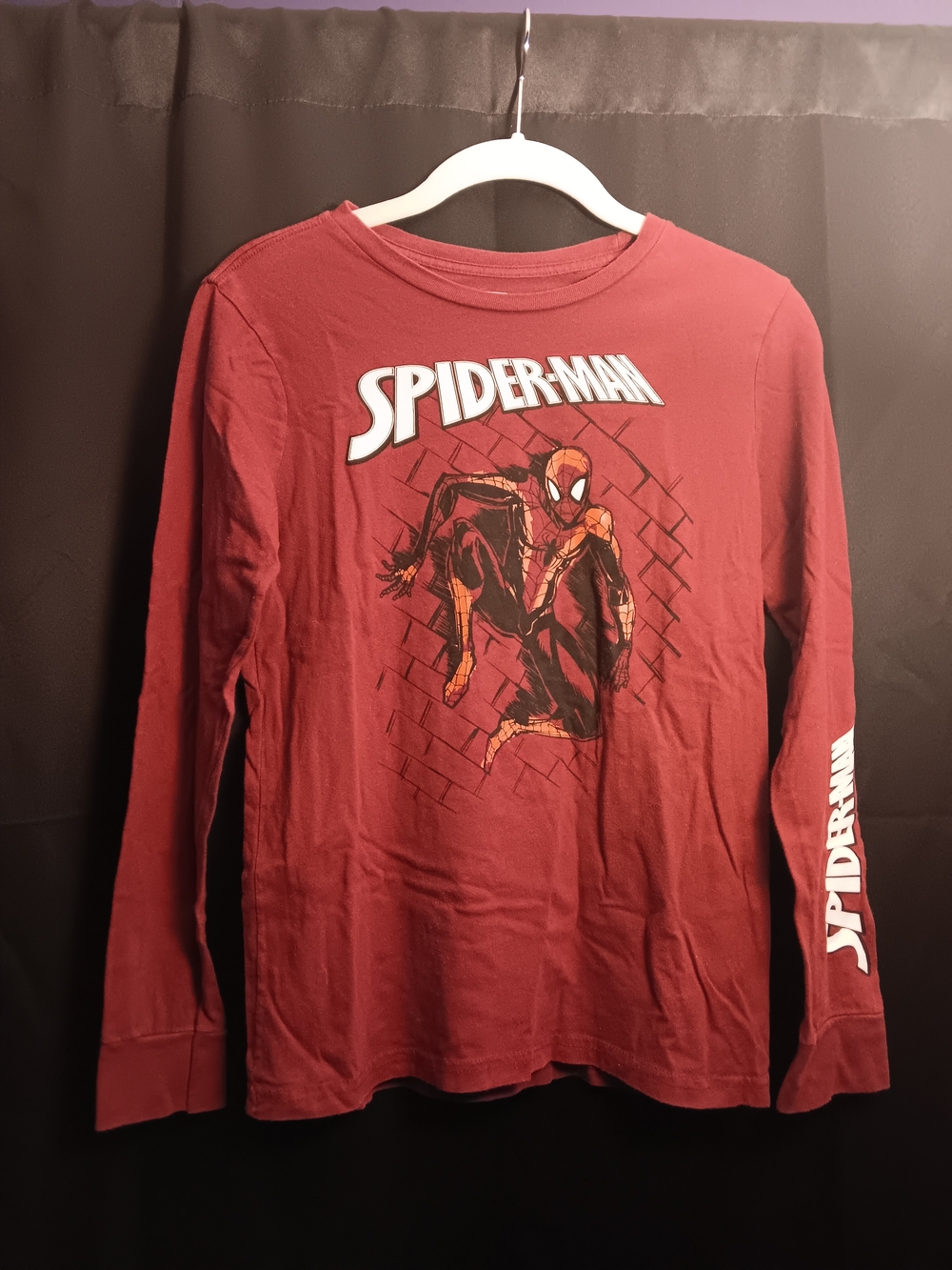 Marvel Maroon Crewneck Graphic Tee